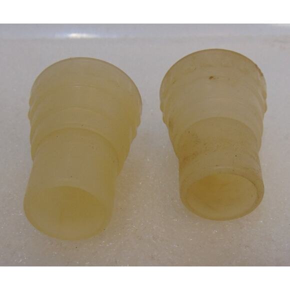 2 Vintage Clear Glass Anchor Hocking Olive Oil and Vinegar Cruets Stoppers 6" - Picture 10 of 10